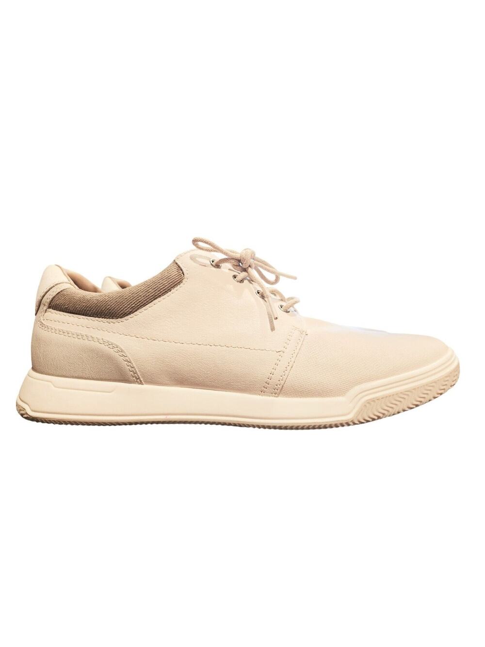 Rye By Hawker Rye Mens Thorelle Textured Leather Sneakers Off White 9 fits as 10